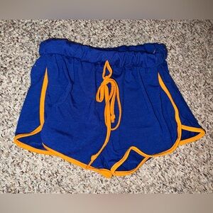 Shein shorts, Medium, Blue/Orange